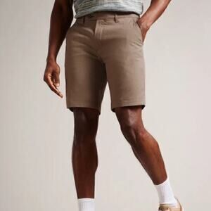 Ted Baker Men’s Cortrom Semi Plain Tan Shorts NWT Size 30R